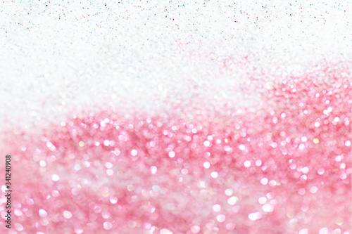 Pink and white glittery background