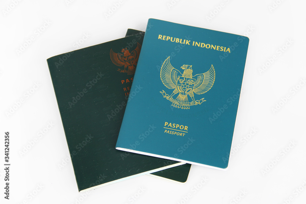 Close Up of Indonesian Passport Close Up of Indonesian Passport