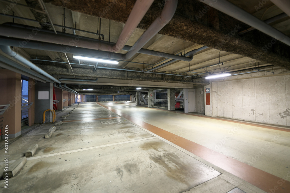 Tokyo,Japan-April 17, 2020: Floor or slope of Multi-storey spiral car park in Tokyo, Japan
Tokyo,Japan-April 17, 2020: Floor or slope of Multi-storey spiral car park in Tokyo, Japan