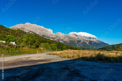 Landscape at Saint Baudille et Pipet, Trieves in Vercors, French Alps, France photo