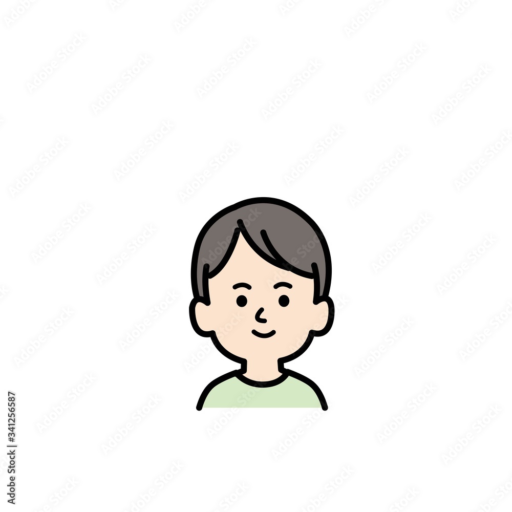家族の上半身イラスト 家族の上半身イラスト
