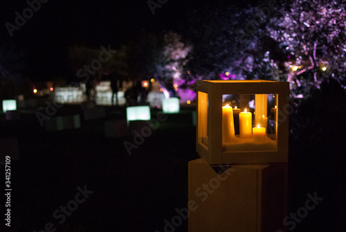 Party notturno in piscina (candele)
