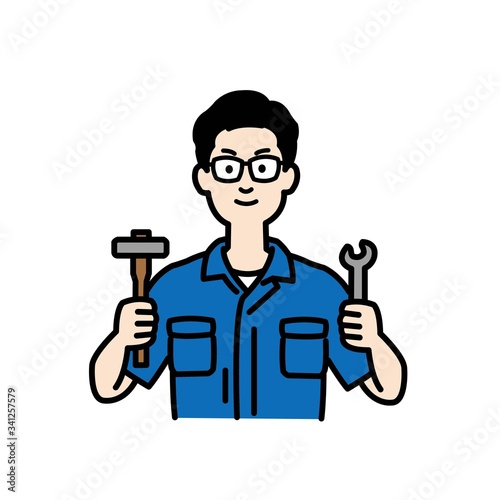 現場作業員のイラスト
