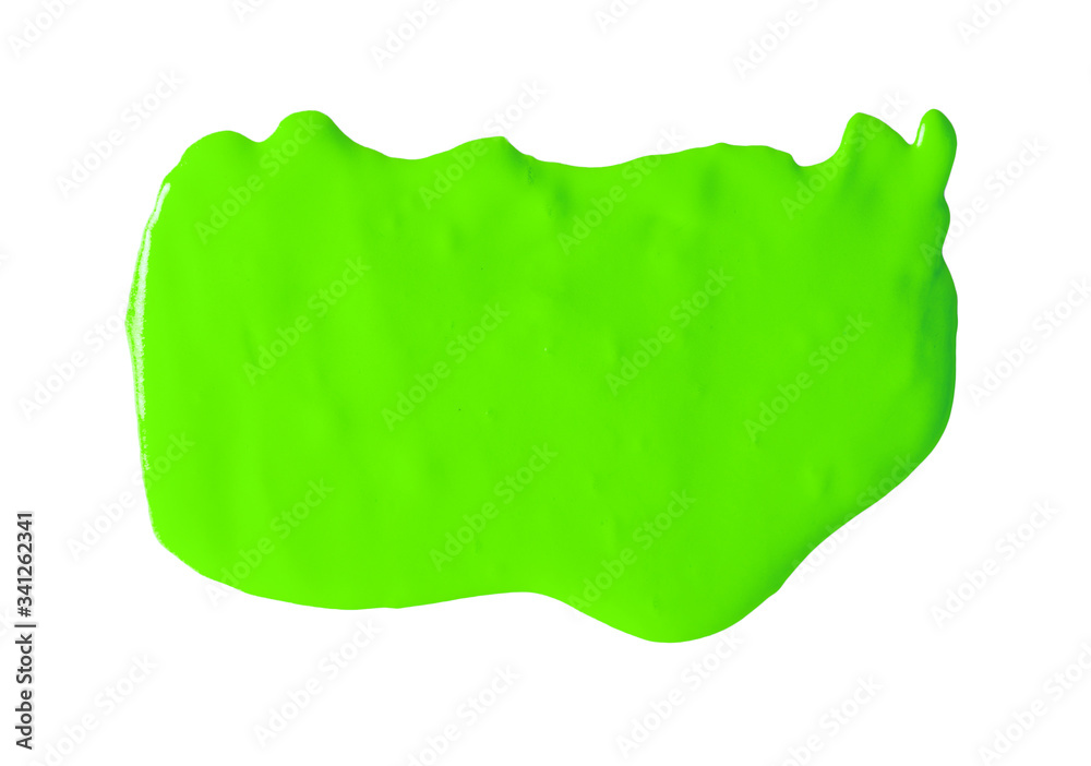 Green slime is isolated on a white background. Green slime is isolated on a white background.