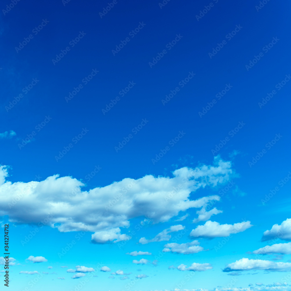 group of white cumulus clouds in the blue sky as a natural background group of white cumulus clouds in the blue sky as a natural background