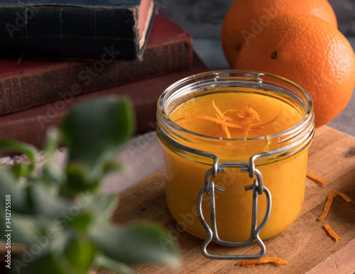 Homemade Orange Curd in Jar