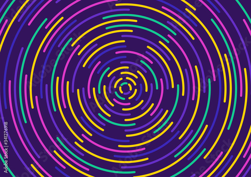 Abstract colorful background. Circle shape line desing. vector Illustration.