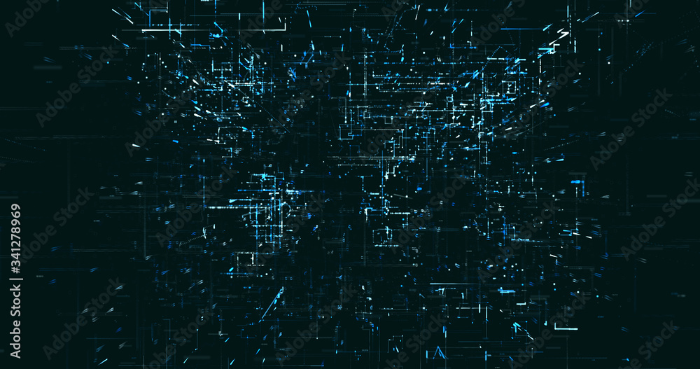 Abstract digital network data background, 3D rendering Abstract digital network data background, 3D rendering
