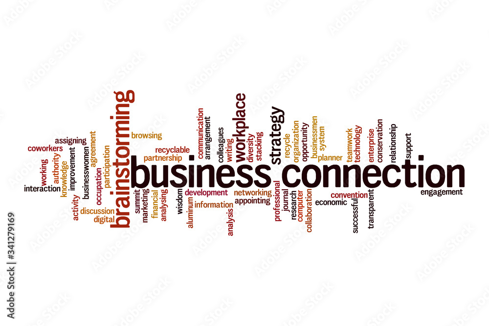 Business connection word cloud concept Business connection word cloud concept