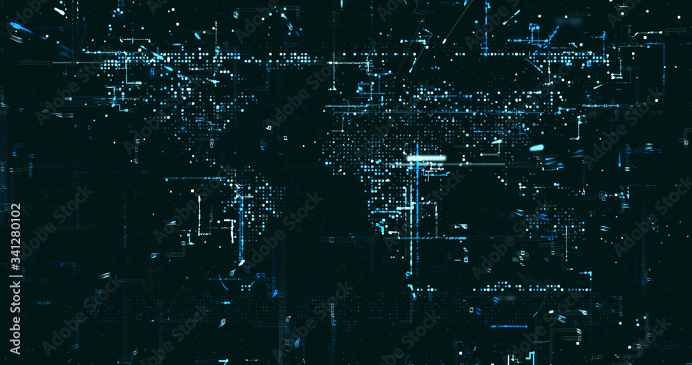 Abstract digital network data background, 3D rendering Abstract digital network data background, 3D rendering