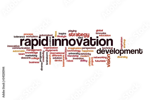 Rapid innovation word cloud concept