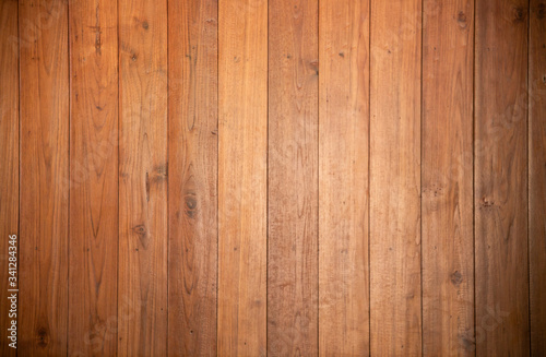 Close up of wall made of wooden planks.