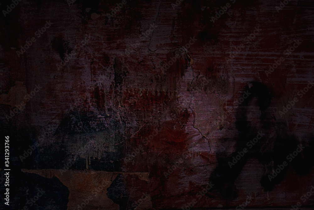 covered with black paint with traces of vandalism, the surface of the cement wall plaster. covered with black paint with traces of vandalism, the surface of the cement wall plaster.