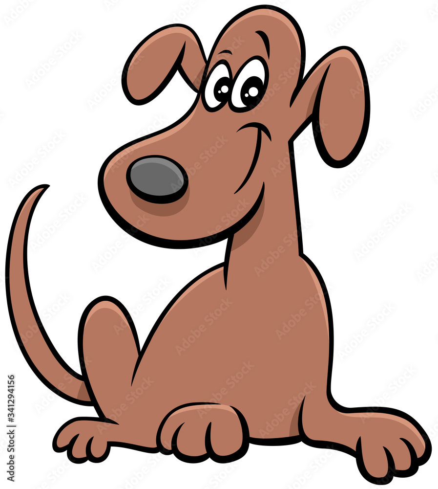 Fototapeta premium cartoon funny dog comic animal character