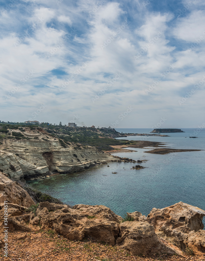 Coastline  Akamas Peninsula Cyprus