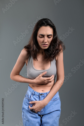 Young woman with anorexia o...