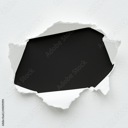 Ripped paper banner