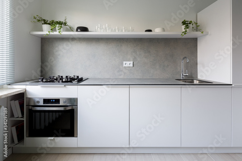 Simple and stylish kitchen interior