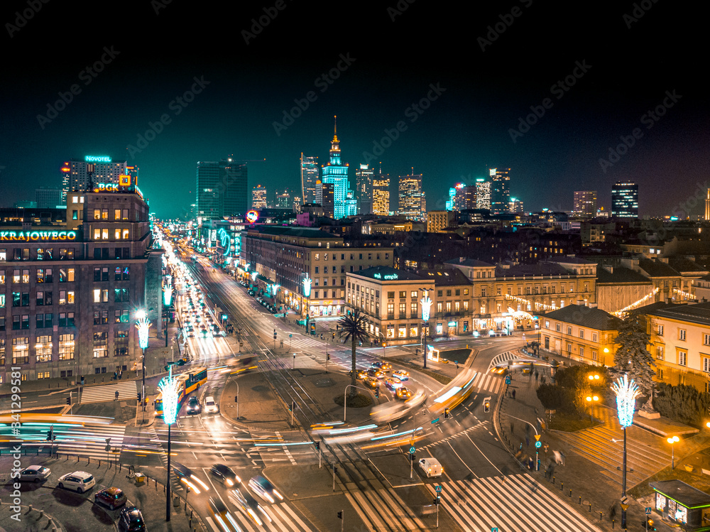Warszawa z lotu ptaka