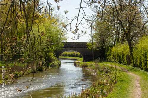 Bridge over Macclesfield Canal, Cheshire, UK