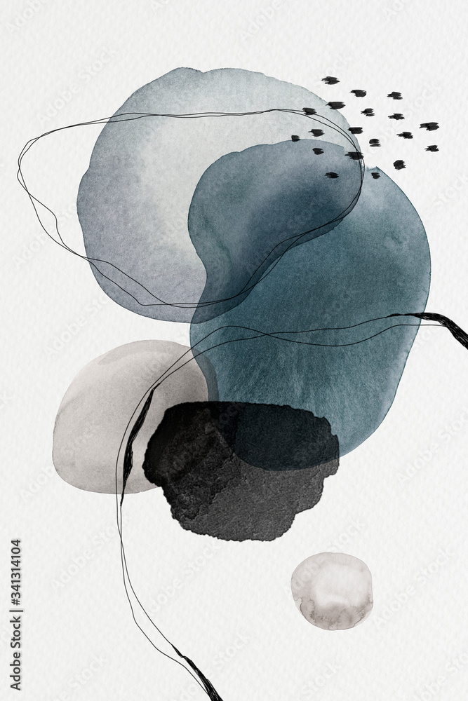 Watercolor abstract design