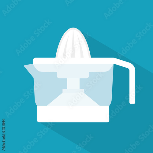 orange, juicer squeezer icon- vector illustration