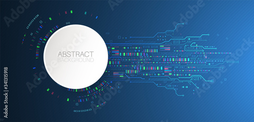 Modern futuristic, engineering, science, technology vector background.