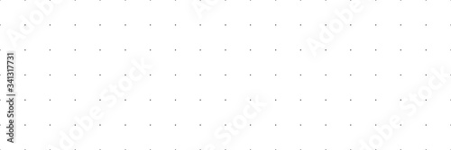 Vector panorama drafting paper. Graphic regular dots grid background. Panorama paper sheet for web design.