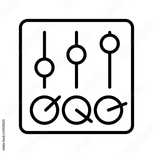 Audio mixer icon vector illustration