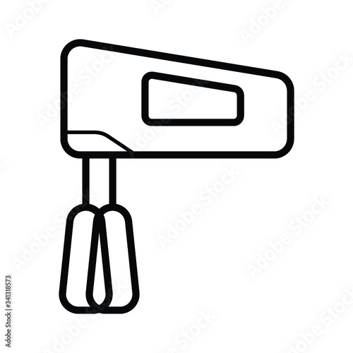 Hand mixer vector icon sign symbol