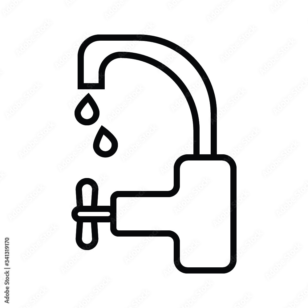 Water tap icon vector illustration Water tap icon vector illustration