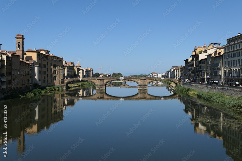 Obraz premium Reflets sur fleuve