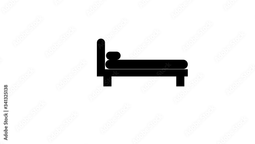 Bed Icon vector Symbol Symbol illustration image Bed Icon vector Symbol Symbol illustration image