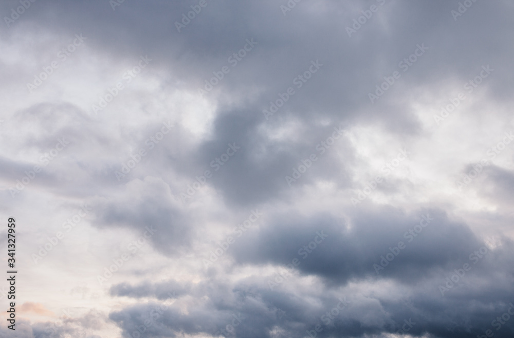 sunset in thunderclouds