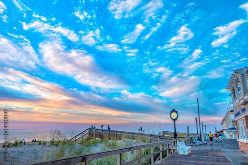 Foto Bethany Beach Delaware - Dunes Clouds Wisps