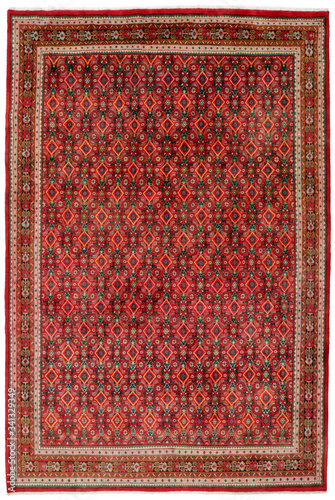 Old and modern Persian Colourful Arabesque and handmade carpet, rug gelim, patchwork, and Gabbeh with the pattern.