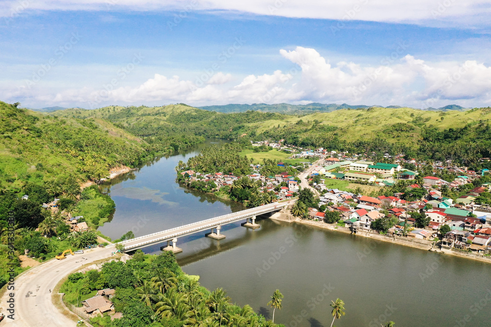 Road bridge on the island of Samar, Philippines.