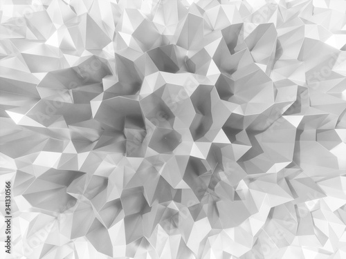 Fototapeta Naklejka Na Ścianę i Meble -  Abstract polygonal surface 3d illustration