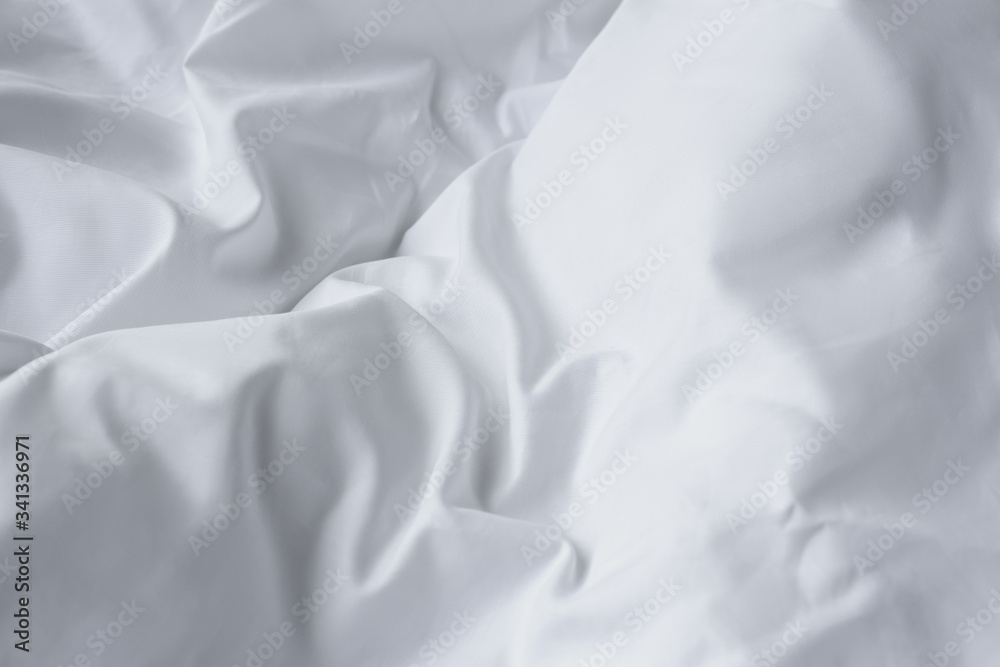 silk fabric texture, bed linen in white, bedding silk fabric texture, bed linen in white, bedding