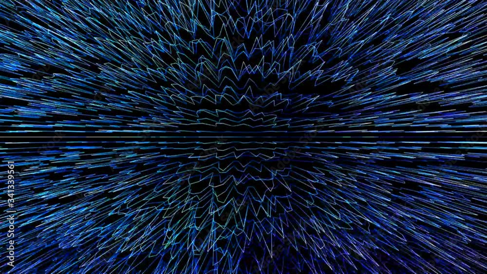 Rendering modern design elements. Future technology, alpha channel. Abstract modern geometric background with moving digital lines. Colorful futuristic animation. Creative graphic texture 