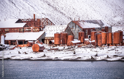 Fotografie Grytviken, South Georgia Whaling Station
