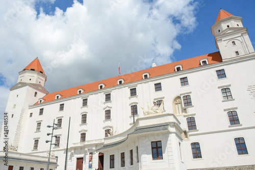 BRATISLAVA, SLOVAKIA - MAY 9, 2019: Bratislava Castle in the city center