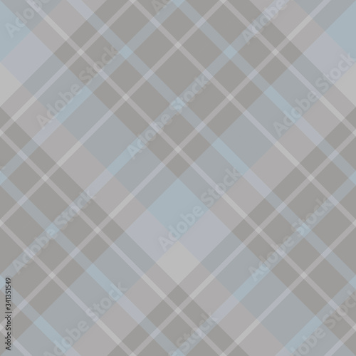 Seamless pattern in interesting beige and cold grey colors for plaid, fabric, textile, clothes, tablecloth and other things. Vector image. 2