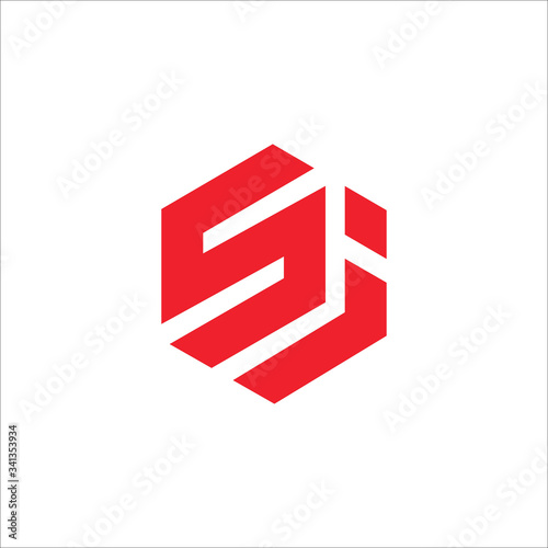 Initial letter is logo or si logo vector design template