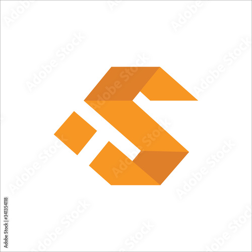 Initial letter is logo or si logo vector design templates