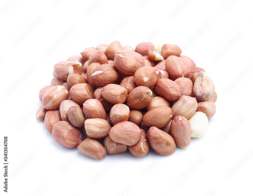 peanuts isolated on white background peanuts isolated on white background