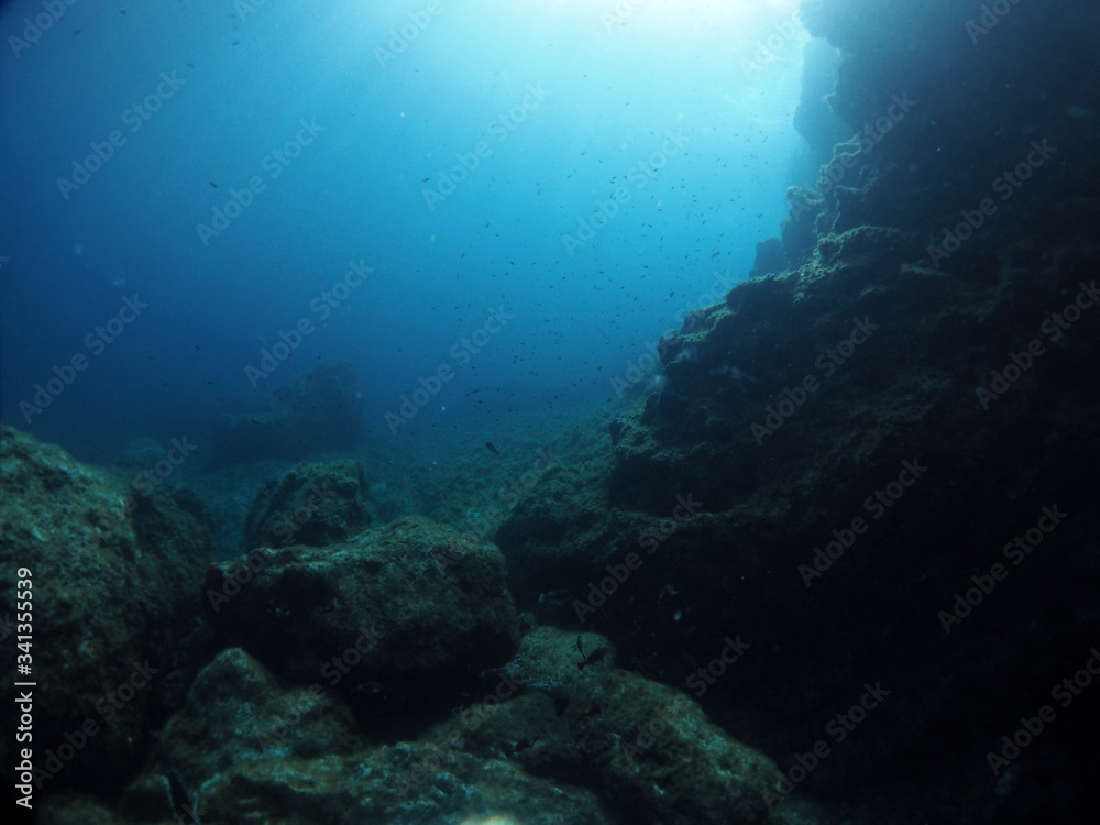 Naklejka premium Scuba Diving Malta Gozo Comino