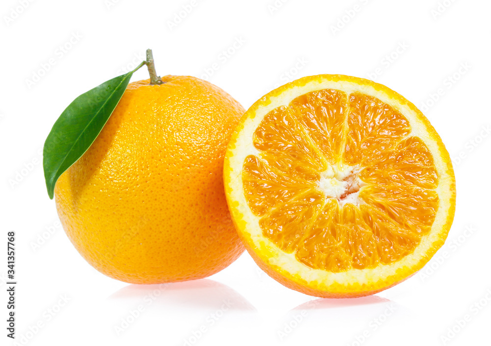 Orange fruit isolated on white background Orange fruit isolated on white background