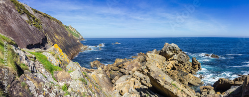 View of the sea between Donostia and Pasaia in the Basque Country photo