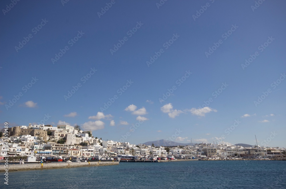 Residential area of Naxos Greece